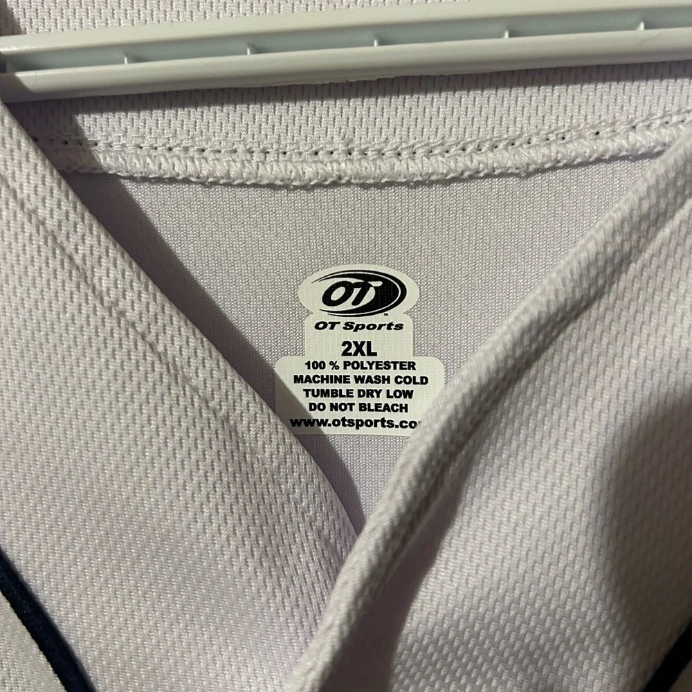 OT Sports Mudhens Men’s White Jersey - Picture 6 of 6